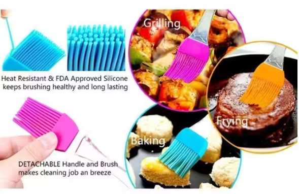 Vyome 2-in-1 Premium Oil Bottle Combo – Spray + Pour Oil Dispenser (Multicolor) with Silicone Brush & Spatula | Healthy Cooking Control Set