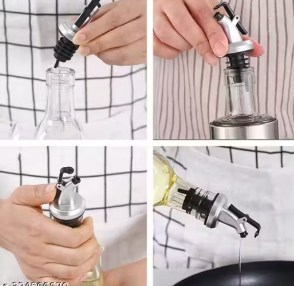 Deep 500ml Glass Oil Dispenser Bottle for Kitchen Combo Organisation Oil-Vinegar Bottle