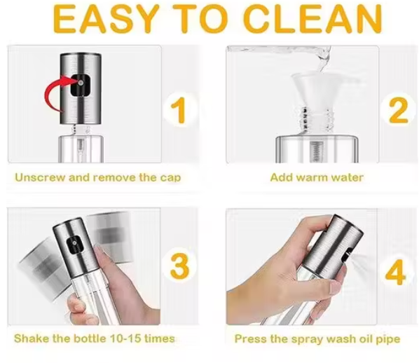 210ml Glass Olive Oil Sprayer for Cooking - Oil Dispenser Bottle Spray Mister - Refillable Food Grade Oil Vinegar Spritzer Sprayer Bottles for Kitchen, Air Fryer, Salad, Baking, Grilling, Frying